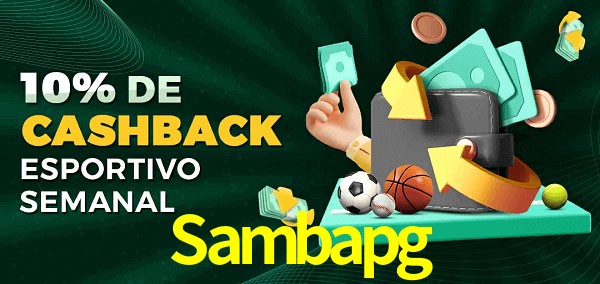 10% de bônus de cashback na Sambapg